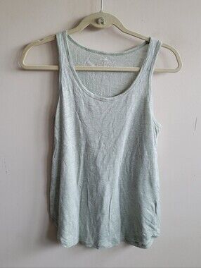 MAJESTIC FILATURES‎ Linen Silk Tank In Seafoam